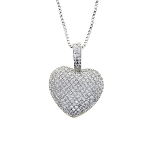 0.82ct Total Weight Round Lab Diamond Pendant Necklace